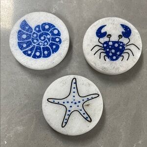 Nautical Themed magnets with Blue Designs